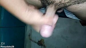 handjob on my hairy cock feels amazing