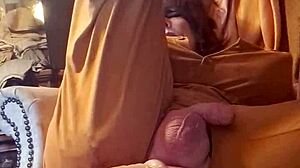 Fine Ass Tranny Uses Big Dildo On Herself.