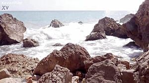 Fucking on the beach with my stepsister