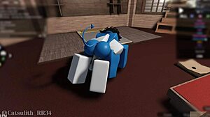 The demon girl rides a monster cock in round 2 sex with follower 13, part 2.