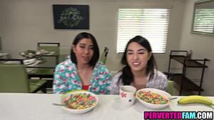 yo, asian stepdaughters surprised him with an epic christmas treat! 🎅