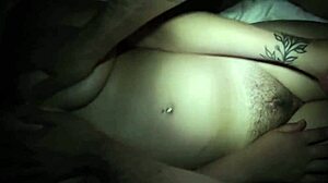 Homemade pov massaging curvy wife and cumming on hairy pussy