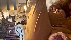 Fine Ass Tranny Uses Big Dildo On Herself.