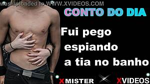 Brazilian Erotic Story: Caught Spying On Aunt In Bath