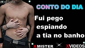 Brazilian Erotic Story: Caught Spying On Aunt In Bath