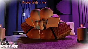 cute couple havin romantic breedin session, he promised triplets