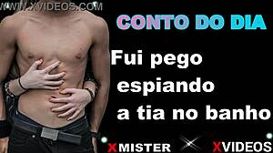 Brazilian Erotic Story: Caught Spying On Aunt In Bath