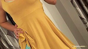 Masseuse from asia massages a cock with her tight pussy