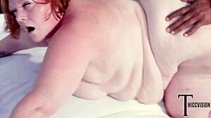 Ssbbw Julie Ginger Gets Her Fat Ass Cheeks Clapped By Big Black Cock In Interracial Blowjob Session.