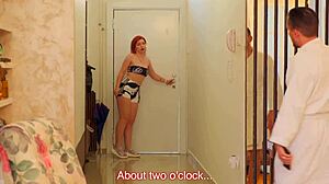 Caught by Step Sister Jerking Off, She Made Me Finish