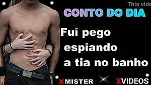 Brazilian Erotic Story: Caught Spying On Aunt In Bath