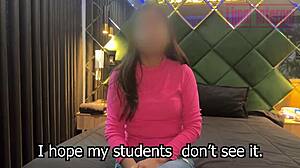 Feeling intense pleasure as latina teacher surrenders her ass