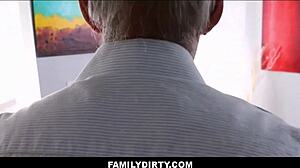 familydirty - petite teen 18+ step sister brooke haze banged by step brother during movie with stepgrandpa