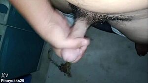 handjob on my hairy cock feels amazing