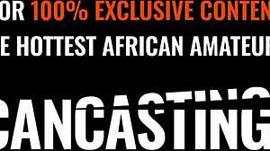 Ebony teen model experiences tight pounding in fake homemade casting interview