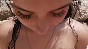 Fucking on the beach with my stepsister