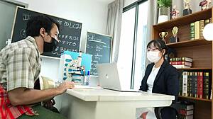 Principal female teacher cheating fucked with the poor guy