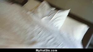 lazy stepsis wakes up to stepbro's monster cock riding her hard