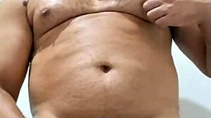 Yuri Gaucho Brazilian Bear Amateur Handjob Leads To Big Cumload