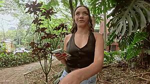 First Porn Casting: Submissive Ass Worship in Medellin Streets