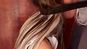 Candie cross french maid face fucking