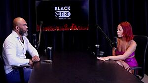 Ruiva Safada Shows Ass After Husband Suggests Swinging Lifestyle, Loves Big Thick Cock