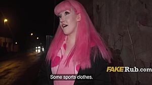 pink-haired euro slut unlocked and pounded in prague—how wild is that?