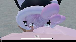 Fucking Girl's Big Tits On Crossroad Beach