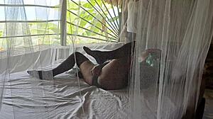 Helping Stepsister with Huge BBC Masturbation