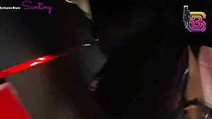 Eu vi minha esposa de coleira com o negao dotado e cheguei na balada ela deu pra todo mundo