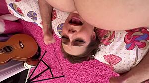 Damn! Bratty Teen Stepsis Stuck Under Bed Gets Fucked!