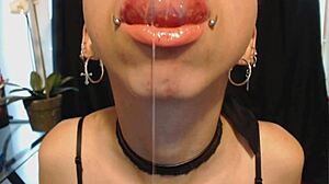 Cute Goth Drools Passionately.