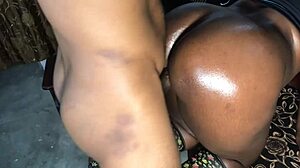 Wet and creamy pussy creaming on big black cock in intense scene