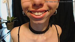 Cute Goth Drools Passionately.