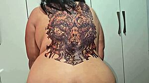 Chubby BBW Swallows All The Milk In Slow Motion Ass Play