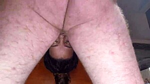 Interracial Upside Down Face Fucking For Brown Girl