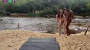 Taking Girlfriend To Stream For Bath, Breaking Cabin With Intense Erection