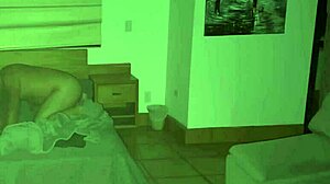 Stepfather sneaks into stepdaughter's bed for midnight fuck