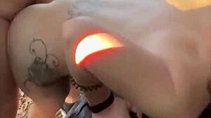 Slim thick streetwalker gets bent over in public, fucked hard, then takes a load on her phat ass