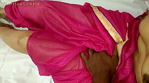 Village aunt's pussy pounded and cum splashed on her chest outdoors