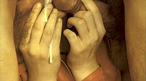 check out this vintage scene with one mouth and two cocks