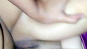 Beautiful asian girl gets cum on her armpit in homemade video