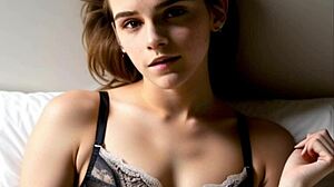 Emma Watson Takes on Wild Cum Challenge in Flat-Chested Contest