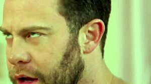 Busty brunette masseuse sucks monster cock on nuru gel, cumshot with seth gamble gabi paltrova