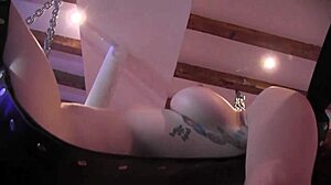 Bella Vendetta Feels Intense Pleasure Submitting to Bettie Bondage in Lesbian Sex Swing