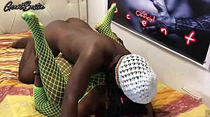 Rough and Fast Black Couple Pounds Hard in Missionary - Raw Amateur Action