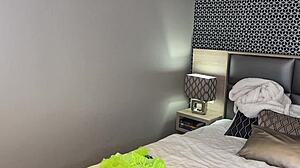 Backstage Threesome with Petite Latina and Tall Brunette Teens