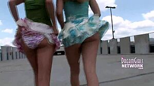 Oh no, I got busted flashing my tits on campus!