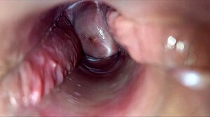 你能看到她阴道深处那脉动的潮吹吗？