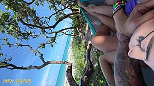 getting fingered publicly at the beach is thrilling